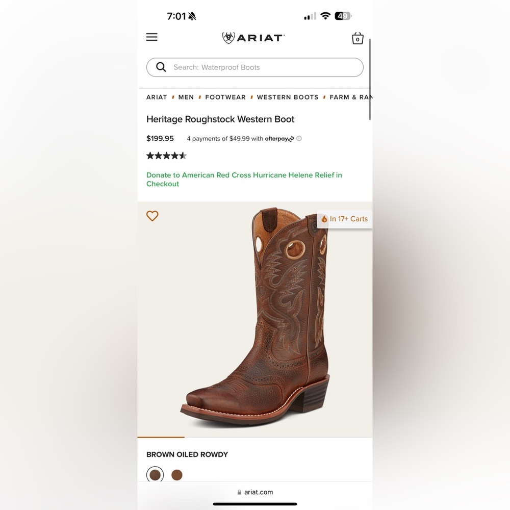 ARIAT Boots Size 9.5 D - Picture 6 of 6